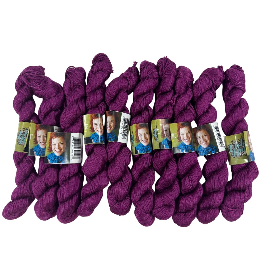 Vickie Howell SWTC Love Bamboo Silk Yarn Miles & Maya Purple 10 Skeins 50g Each